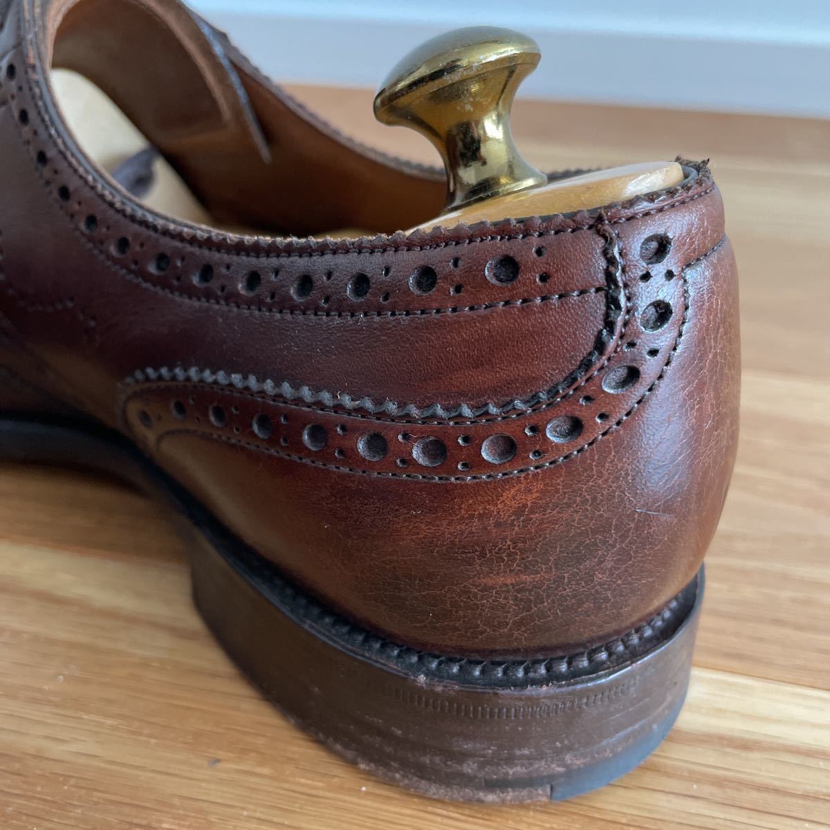EDWARD GREEN 筆記体ロゴ UK6 1/2 US7 D 202 SANDRINGHAM