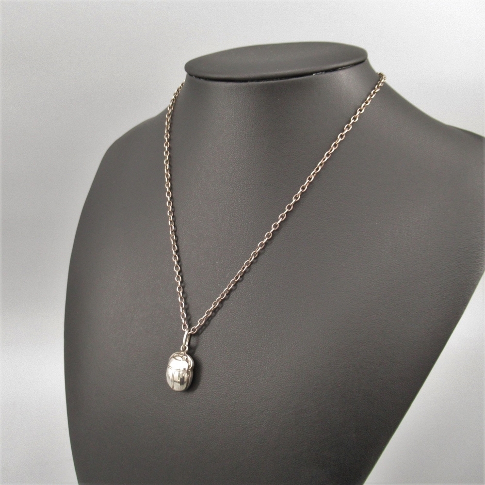 【1円~!!】ジョージジェンセン SV925 スカラベ ネックレス アクセサリー/シルバー/Georg Jensen o59oyfu-980784【O商品】 JENSEN スカラベ 美品 ジェンセン JENSEN⁄ジョージ チャーム