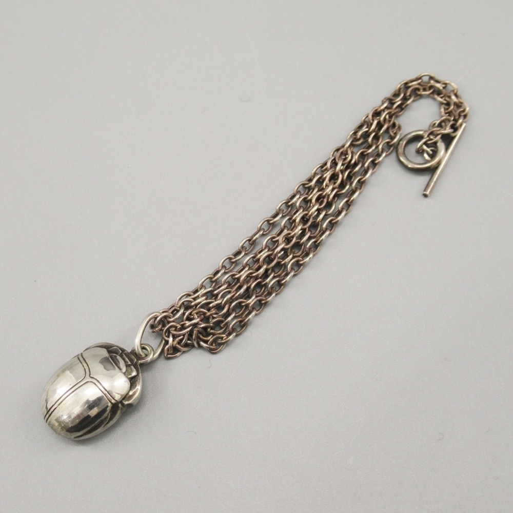 【1円~!!】ジョージジェンセン SV925 スカラベ ネックレス アクセサリー/シルバー/Georg Jensen o59oyfu-980784【O商品】 JENSEN スカラベ 美品 ジェンセン JENSEN⁄ジョージ チャーム