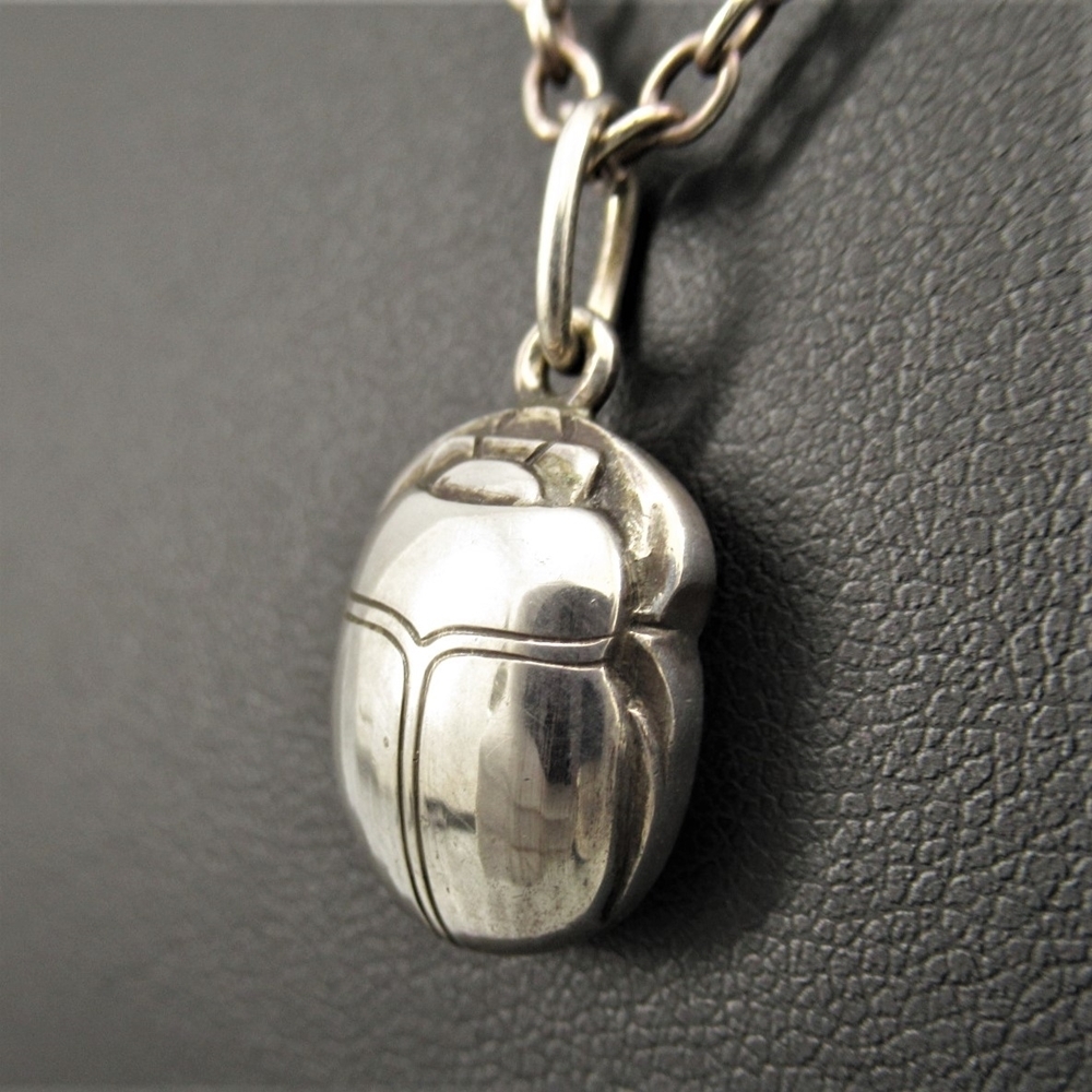 【1円~!!】ジョージジェンセン SV925 スカラベ ネックレス アクセサリー/シルバー/Georg Jensen o59oyfu-980784【O商品】 JENSEN スカラベ 美品 ジェンセン JENSEN⁄ジョージ チャーム