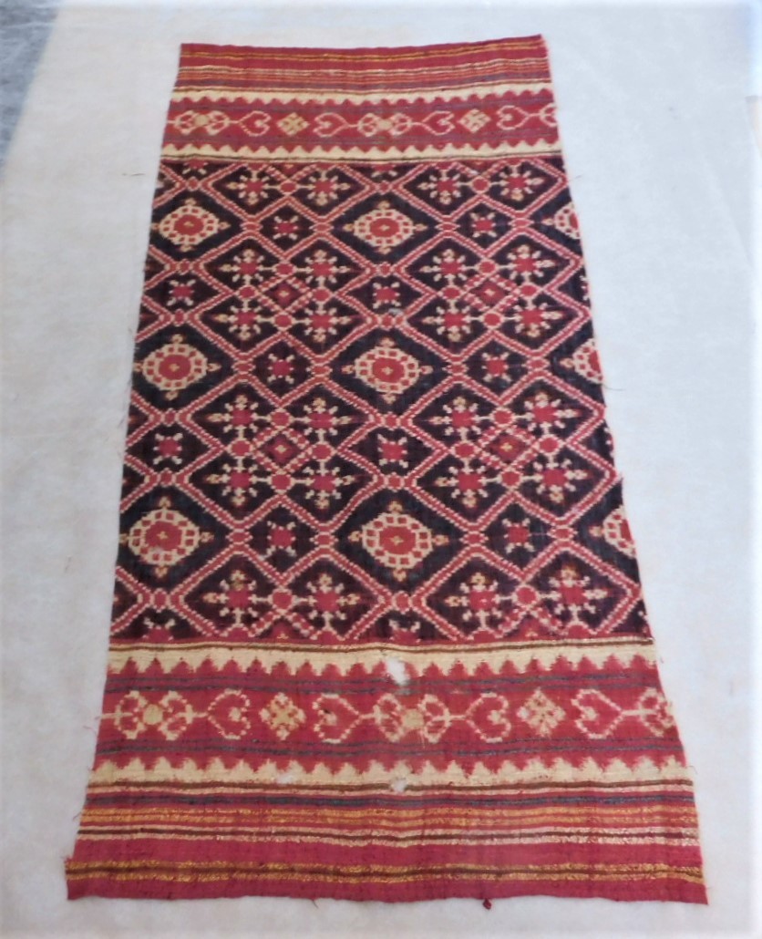 【大人気，正規品】 &sect;１８ １９世紀 インド パトラ 経緯織 &sect;約８２cm&times;３６cm 検 古渡り インド更紗 インド絣 益田間道 茶道 &sect; 共布付き&sect;(その他)｜売買されたオークション情報、yahooの商品情報を その他