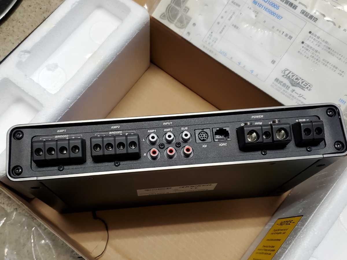 キッカー　アンプIQ1000.5 Kicker IQ1000.5 Qクラスアンプ DSP内蔵 KICKER(キッカー) ステレオ:65W