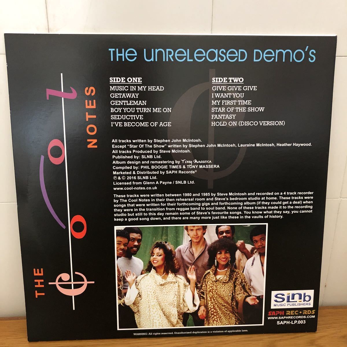 The Cool Notes - The Unreleased Demo's(LP) 【公式通販】