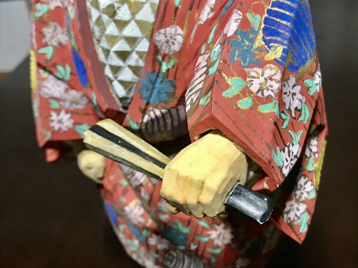 ■奈良一刀彫　木彫彩色翁像　道成寺　今西杏林_5
