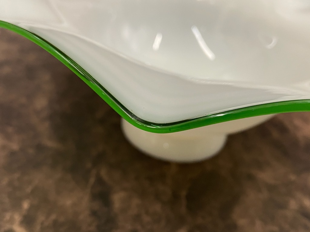 アンティーク電笠 乳白色 緑 アンティーク 照明 ペンダント