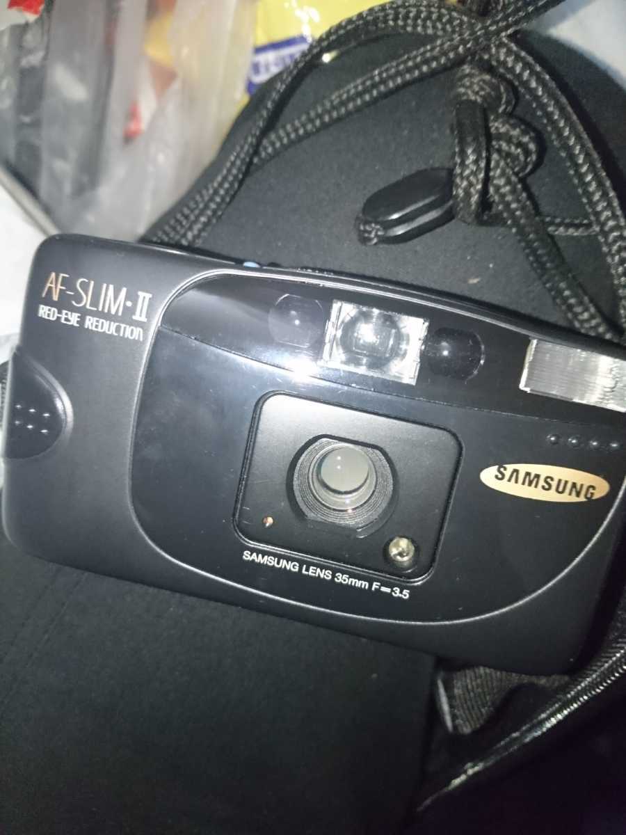 SAMSUNG AF-SLIM-Ⅱ RED-EYE REDUCTION フィルムカメラ 激レア 送料無料D01