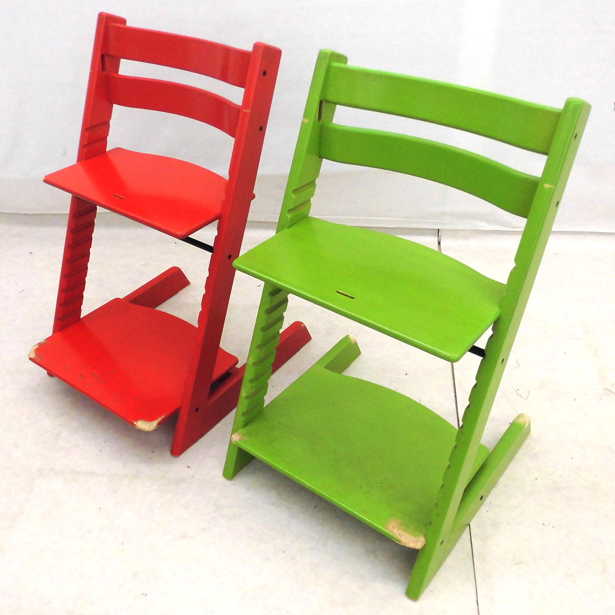 ストッケ 赤 子供用椅子 木製 ＼当店限定カラー／ ストッケ トリップ