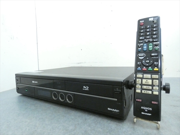 09年☆シャープ/SHARP☆HDD/BDレコーダー/VHS☆BD-HDV22☆リモコン付
