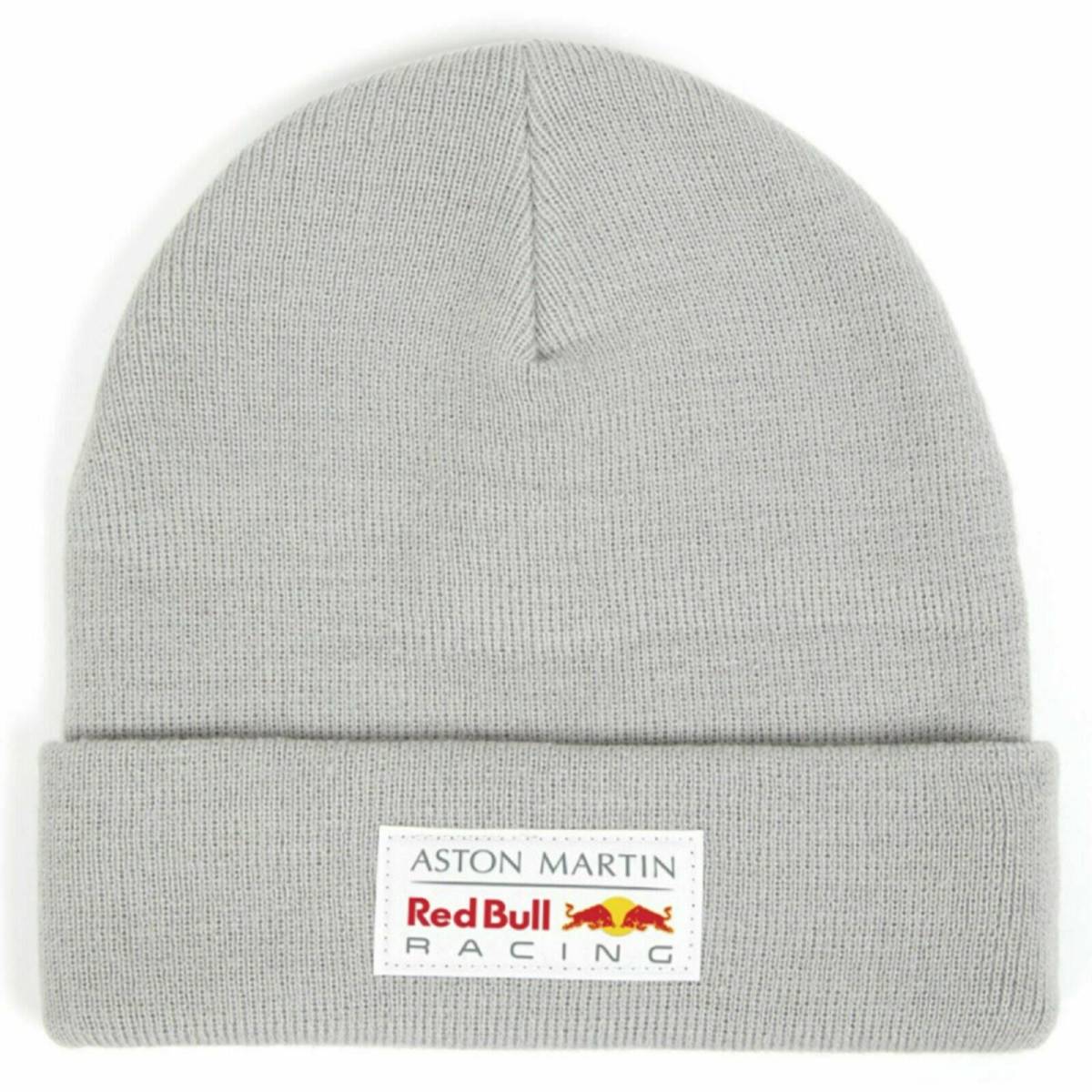 ★送料無料★ Aston Martin Red Bull Racing Team Beanie Grey アストンマーティン レッドブルー ニットキャップ ビーニ ニット帽 グレー