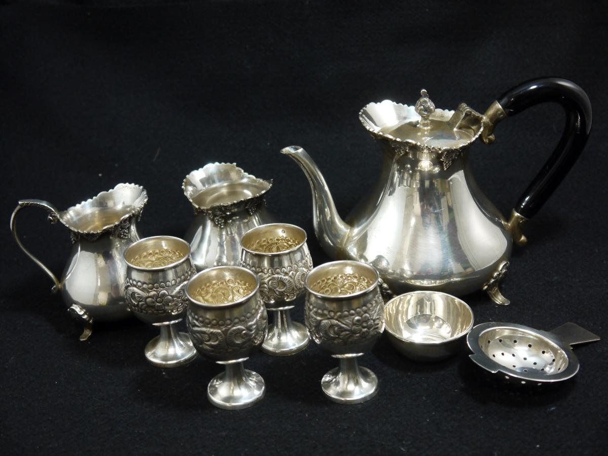 ティーポット シュガー 送料無料 USED品 詳細不明 SILVER 刻印 2026年 