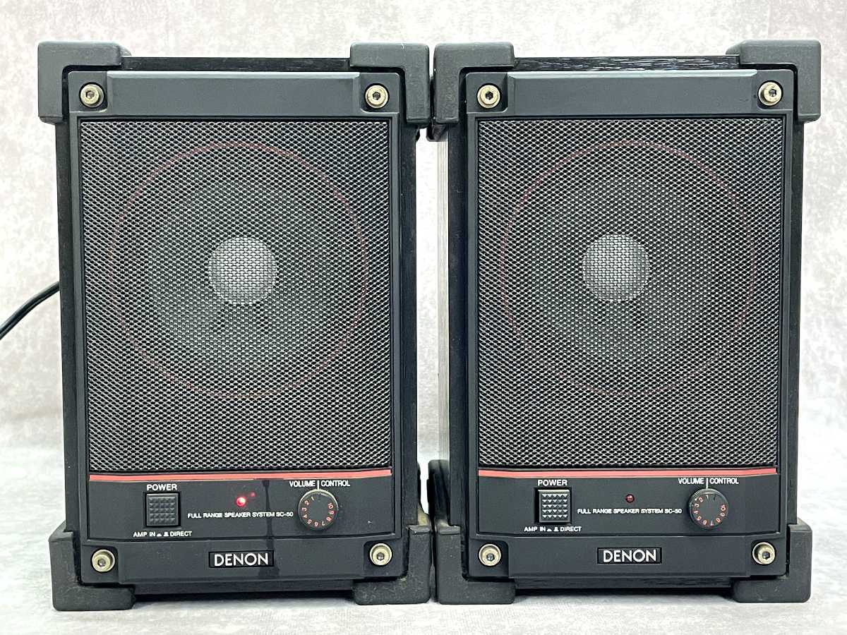 アンプ付スピーカーSC-50 DENON SC-50 - スピーカー アンプ内蔵 Yahoo!オークション 0 本体 ペア