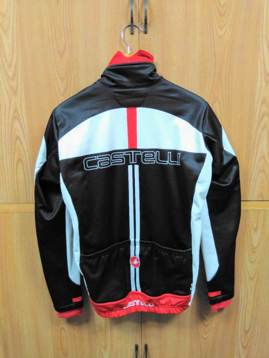 美品 casteli カステリ ゴアウインドストッパー サイクルジャージ L