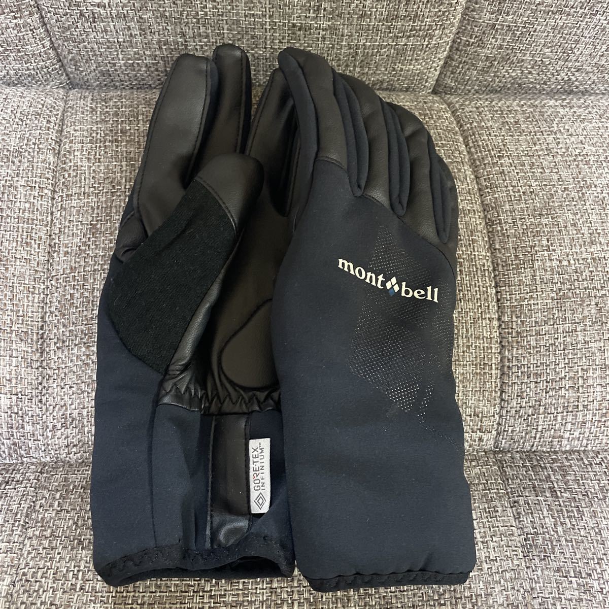 【Mサイズ】mont-bell ウィンドストッパー インシュレーテッド サイクル グローブ ゴアテックス モンベル GORE-TEX 手袋 自転車 美品 黒_1