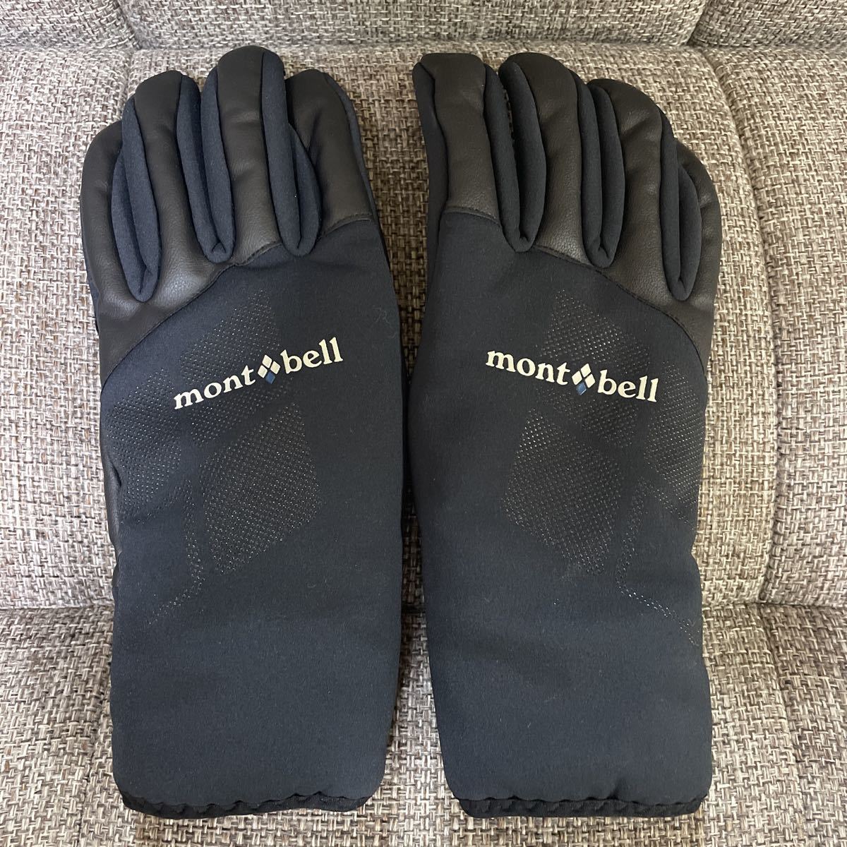 【Mサイズ】mont-bell ウィンドストッパー インシュレーテッド サイクル グローブ ゴアテックス モンベル GORE-TEX 手袋 自転車 美品 黒_2