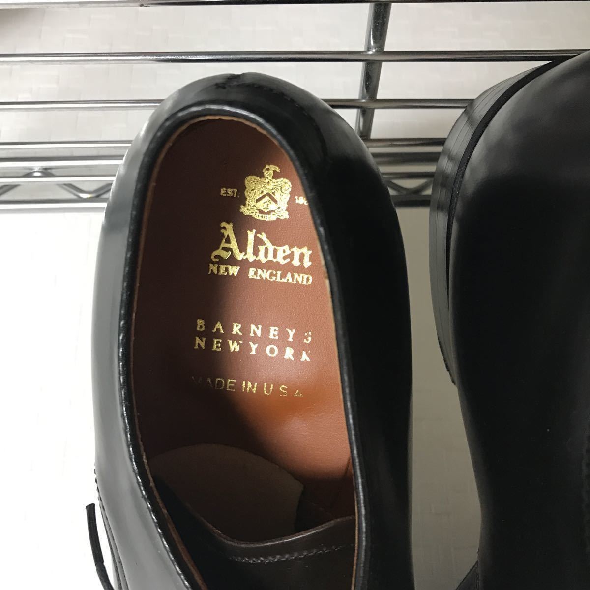 Alden シガー&ブラック コードバン コンビ Vチップ モディファイド 6C 