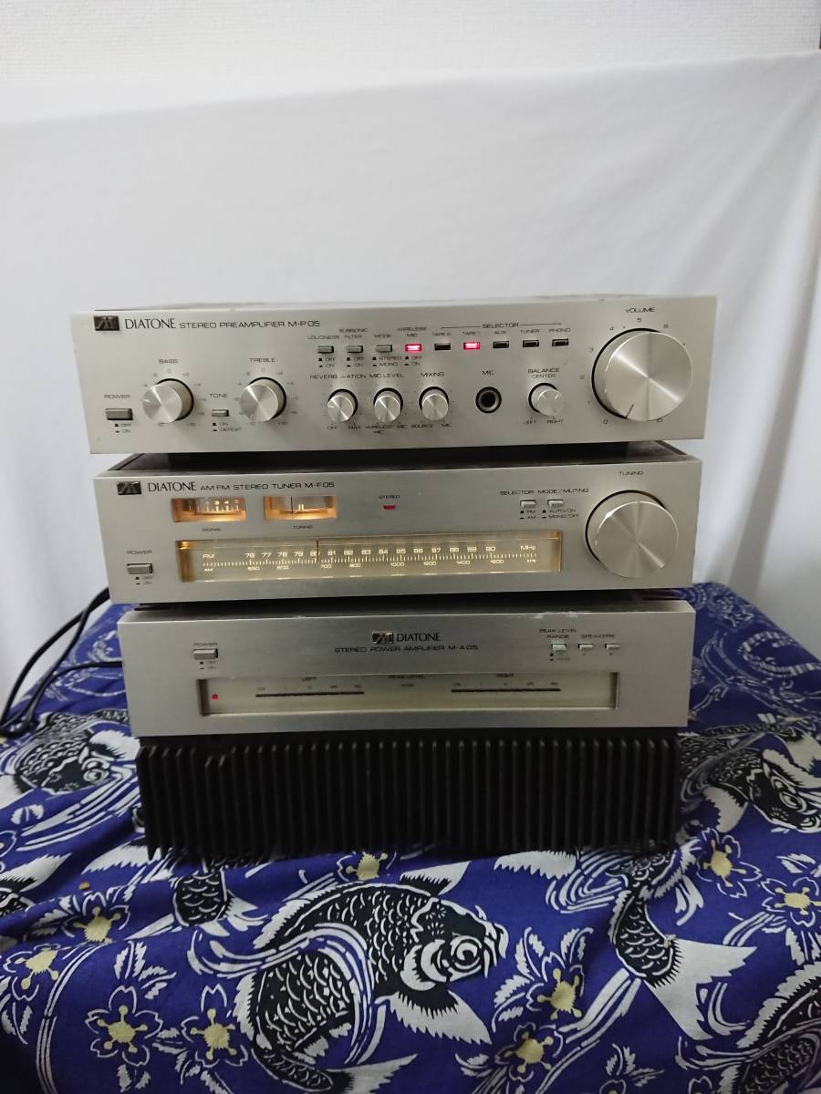 DIATONE AM FM STREO TUNER M-F 05 ラジオ DIATONE M-P05 ダイヤトーン - M-A05 コンポ M-F05D⁄M-P01⁄M-A05