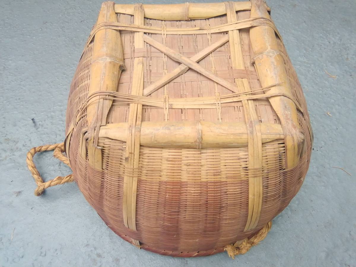 昭和レトロ 古道具 箕手箕み農具竹かごかござる古道具古民具農業穀物