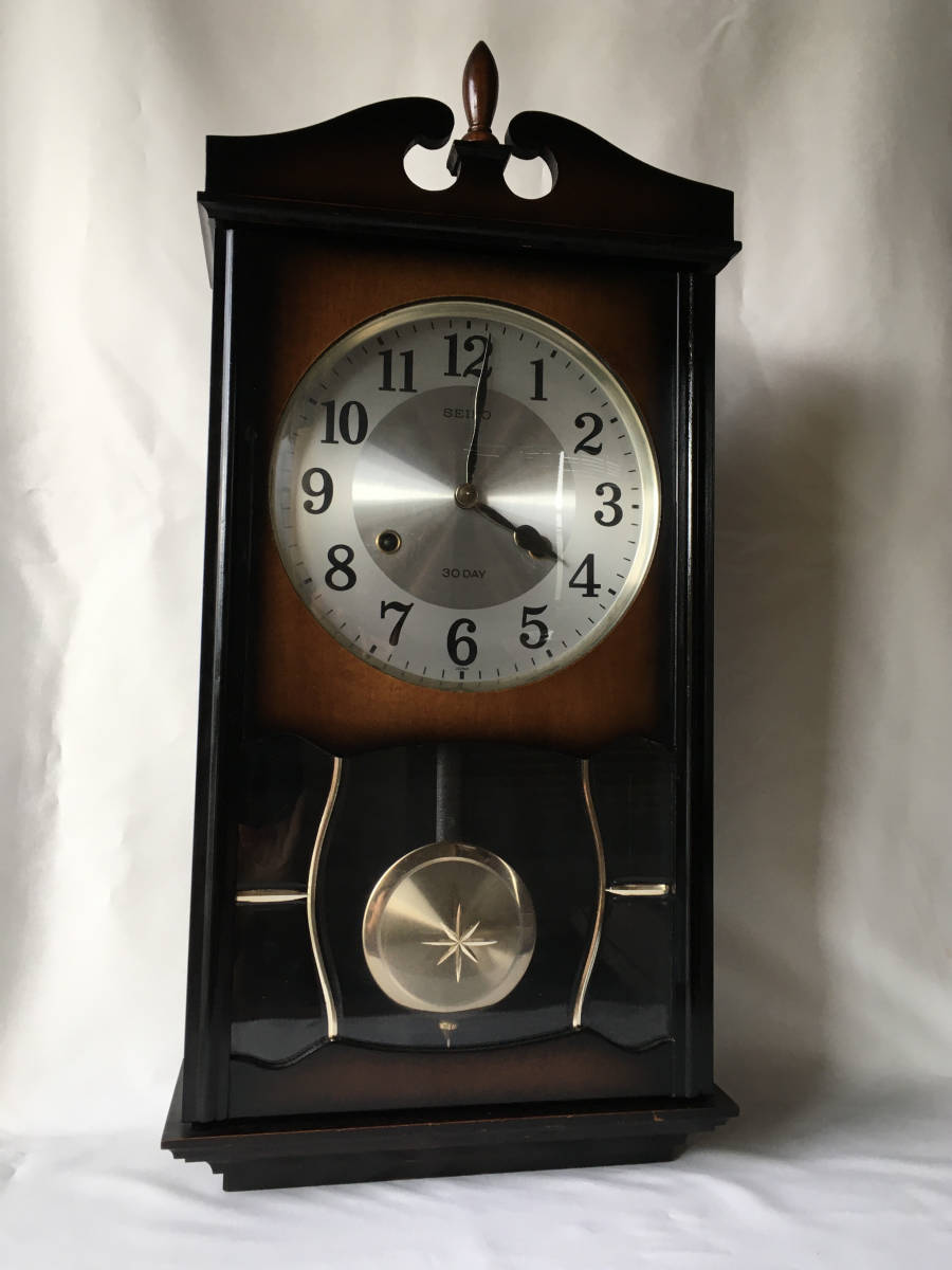 ☆SEIKO セイコー☆RE910B 電波時計 からくり時計 掛け時計 レトロ