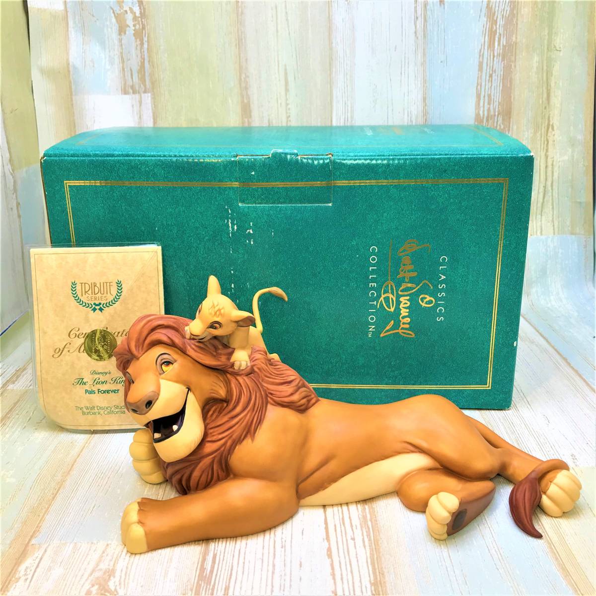 レアDisney Lion King オルゴール シンバとムファサ