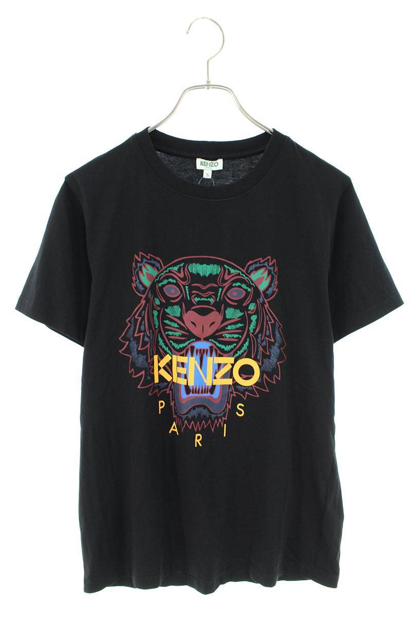 ケンゾー KENZO F965TS0504YA サイズ:S タイガープリントTシャツ ブラック 【6170_1】【99】