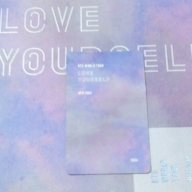 BTS LOVE YOURSELF NEW YORK SUGA ユンギ トレカ BTS NEW in 0 (DNA) Kook