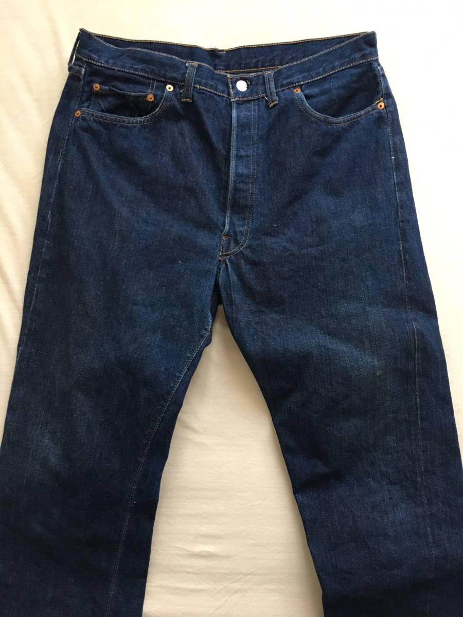 70S LEVIS リーバイス501 66BIGE 刻印16 糊付け済み 濃紺 ヴィンテージ 
