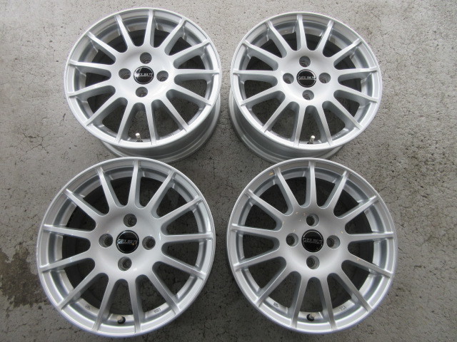 低価，定番人気 激安 GELBUT 15インチ 6J IS45 4H/PCD100 アルミホイール4本 BMW MINI等 歪みチェック済み(社外品)｜売買されたオークション情報、yahooの商品情報をアーカイブ公開 - オークファン 4穴