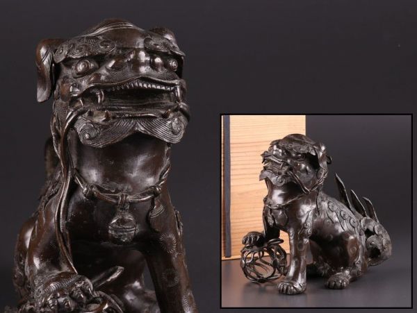 定番，セール 中国古玩 唐物 古銅造 玉乗り獅子 置物 約5.5kg 古作 時代物 極上品 初だし品 a7755(その他)｜売買されたオークション情報、yahooの商品情報をアーカイブ公開 - オークファン その他