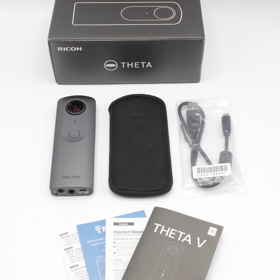 1円～】リコー THETA V 910725 メタリックグレー 360度 全天球カメラ