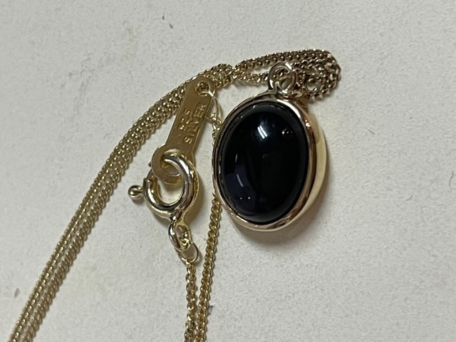  ガガン GAGAN stone necklace 18kgp ストーン ネックレス オニキス C9067(女性用)｜売買されたオークション情報、yahooの商品情報をアーカイブ公開 - オークファン 女性用