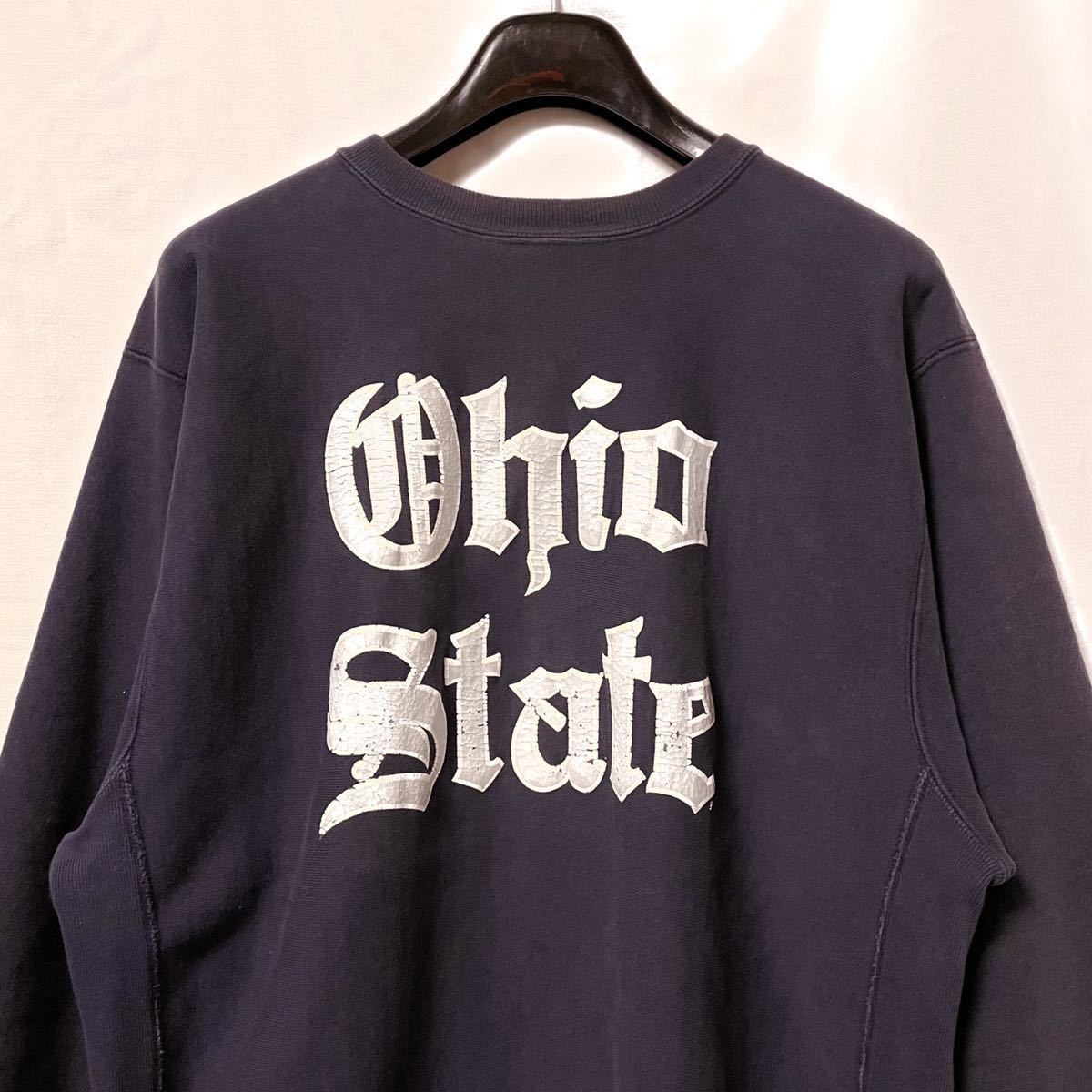 1スタ OHIO【90s USA製 Champion リバースウィーブ スウェットシャツ 