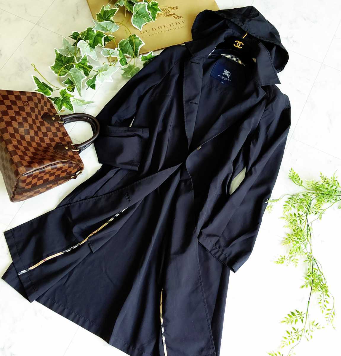 Burberry London レインコート BURBERRY バーバリーロンドン レインコート コート フード付き ノバ
