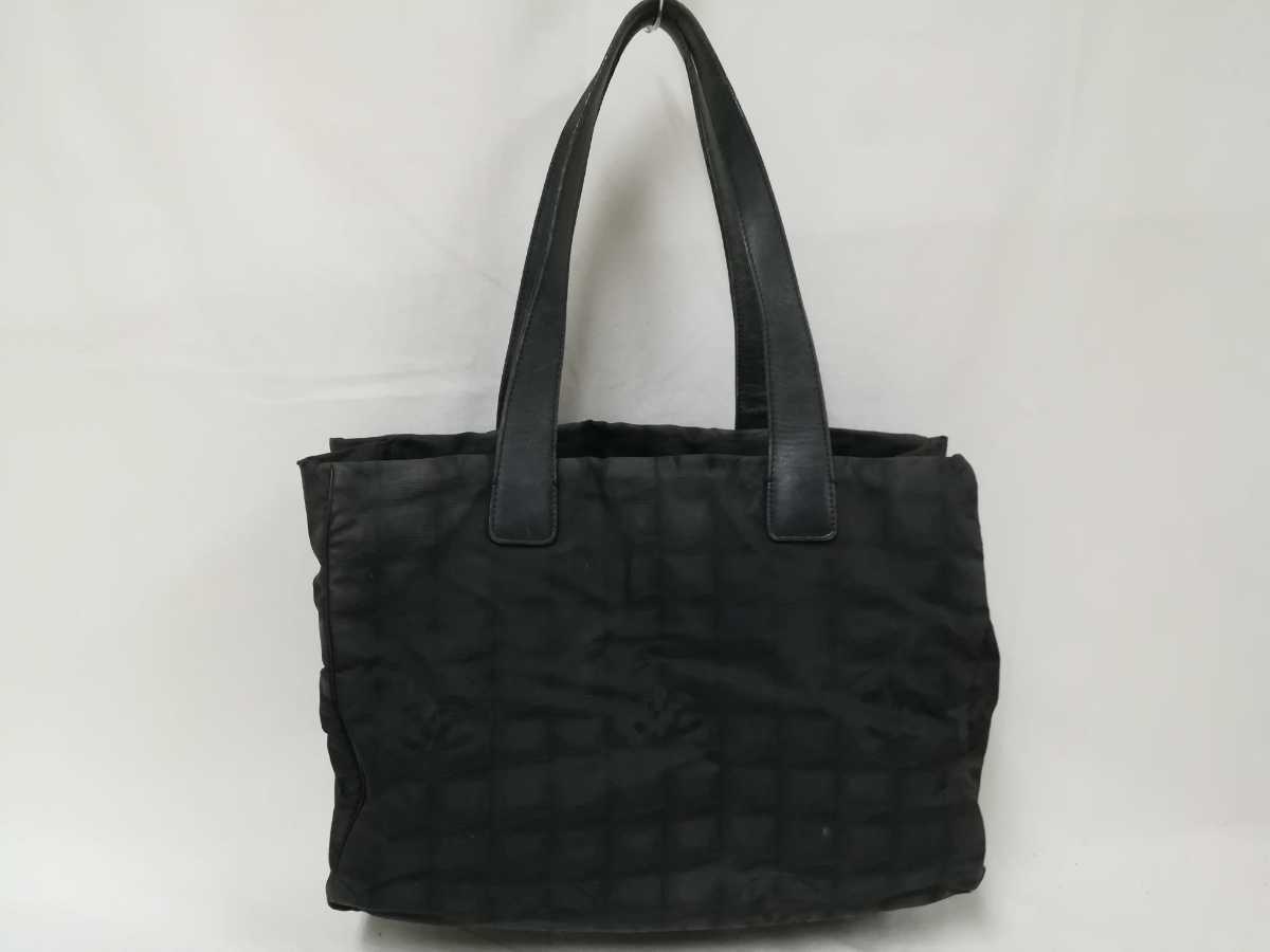 シャネル トートバッグ CHANEL ニュートラベルライン ブラック 