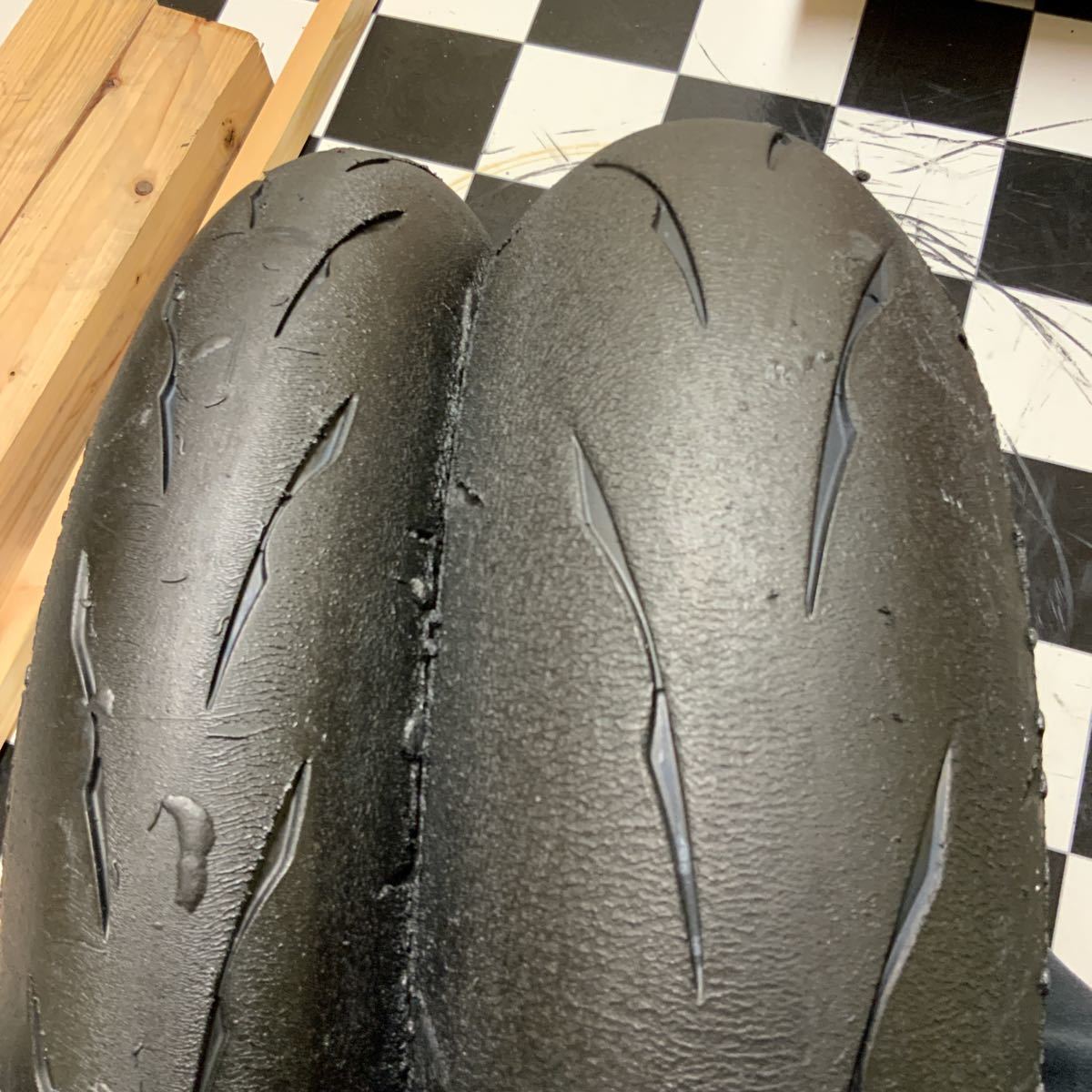 バリ山 4 ST600 ブリヂストンR11 120⁄600 180⁄640R17 ラップ巻 9 バリ