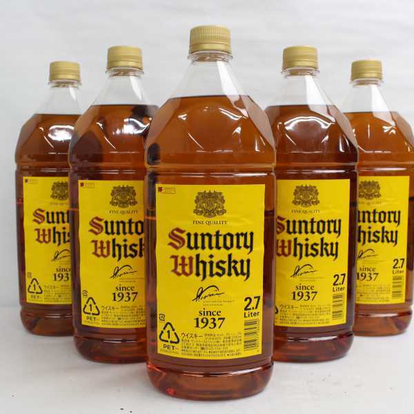 【5本セット】SUNTORY（サントリー）角 40% 2700ml N21C190003