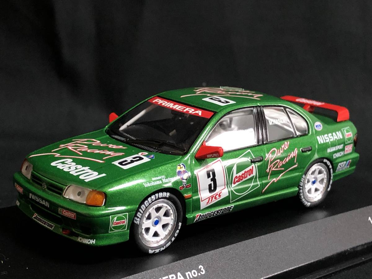 日産 モデルカーコレクション 1/43 カストロール プリメーラ 1994 JTCC 長谷見昌弘
