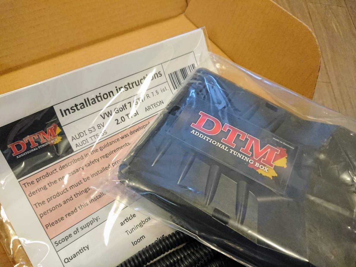 DTM ADDITIONAL TUNING BOX for GOLF7/7.5R/アウディS3/VWアルテオン 