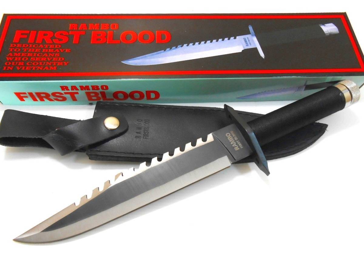 ☆RAMBO1 ランボー1 サバイバルナイフ 極厚ブレード RAMBO FIRST BLOOD 