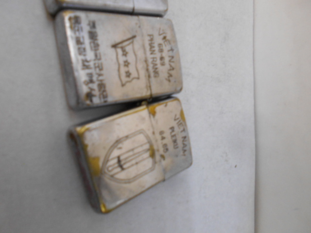 Zippo VIETNAM ベトナムZippo 4個 全体的に状態悪し、使用には
