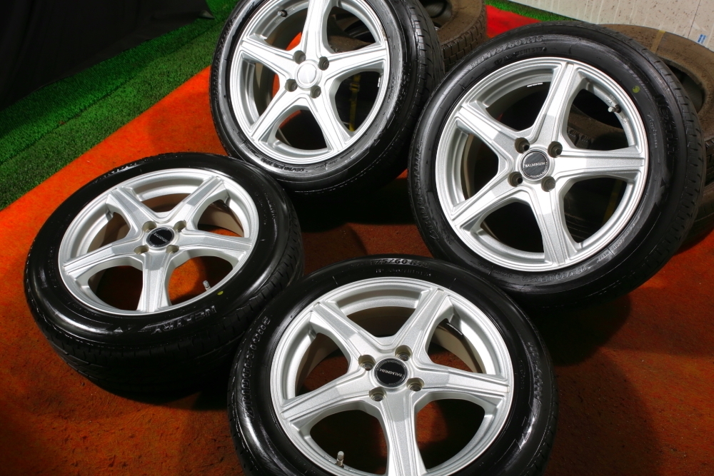 ★新品同様 175/60R16 国産ブリヂストン NEXTRY 2017年製 アルミ付4本セット IQアクアラクティストレジアイグニスクロスビー等