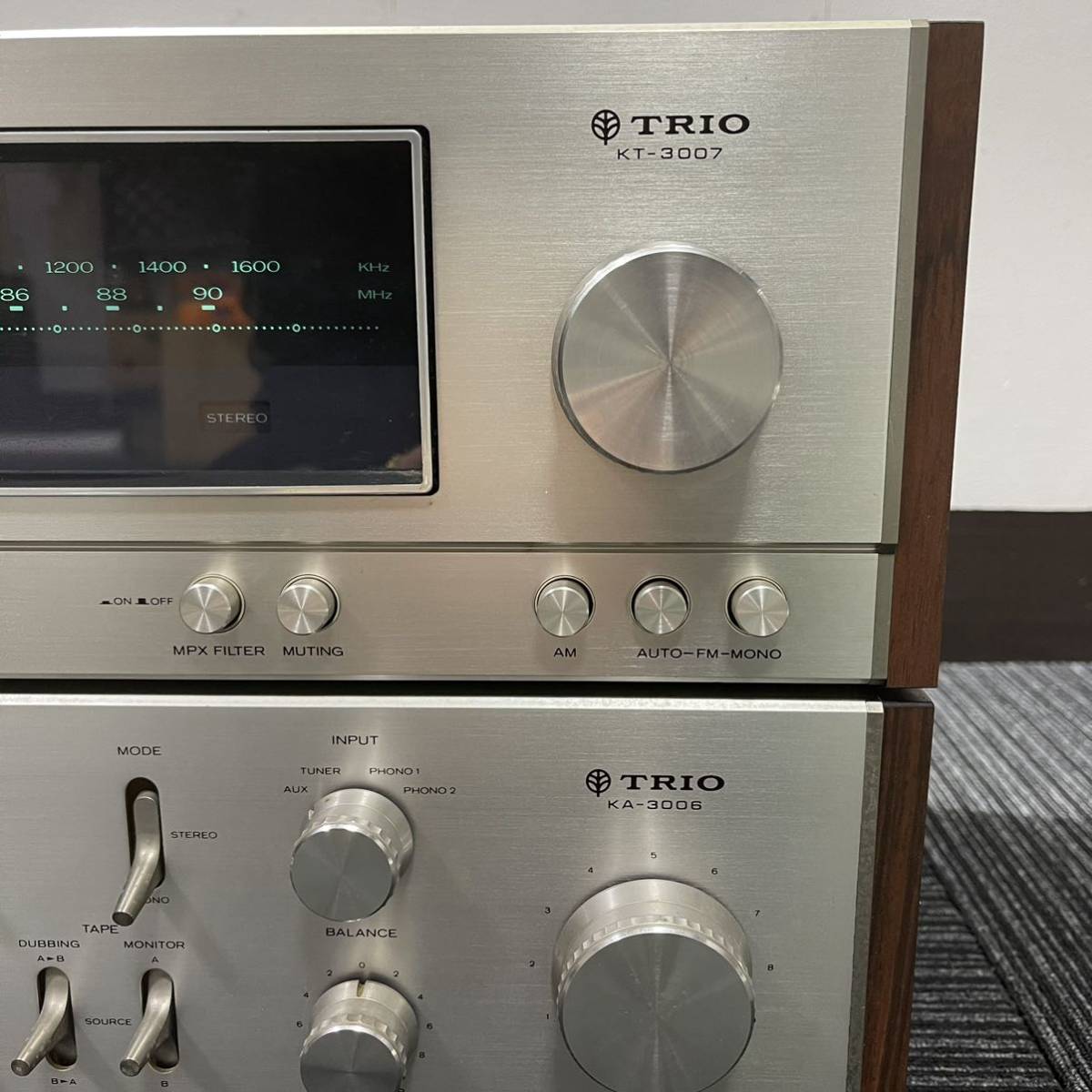 TRIO KT-3007 トリオ チューナー KA-3006 アンプ セット KA : — Stereo