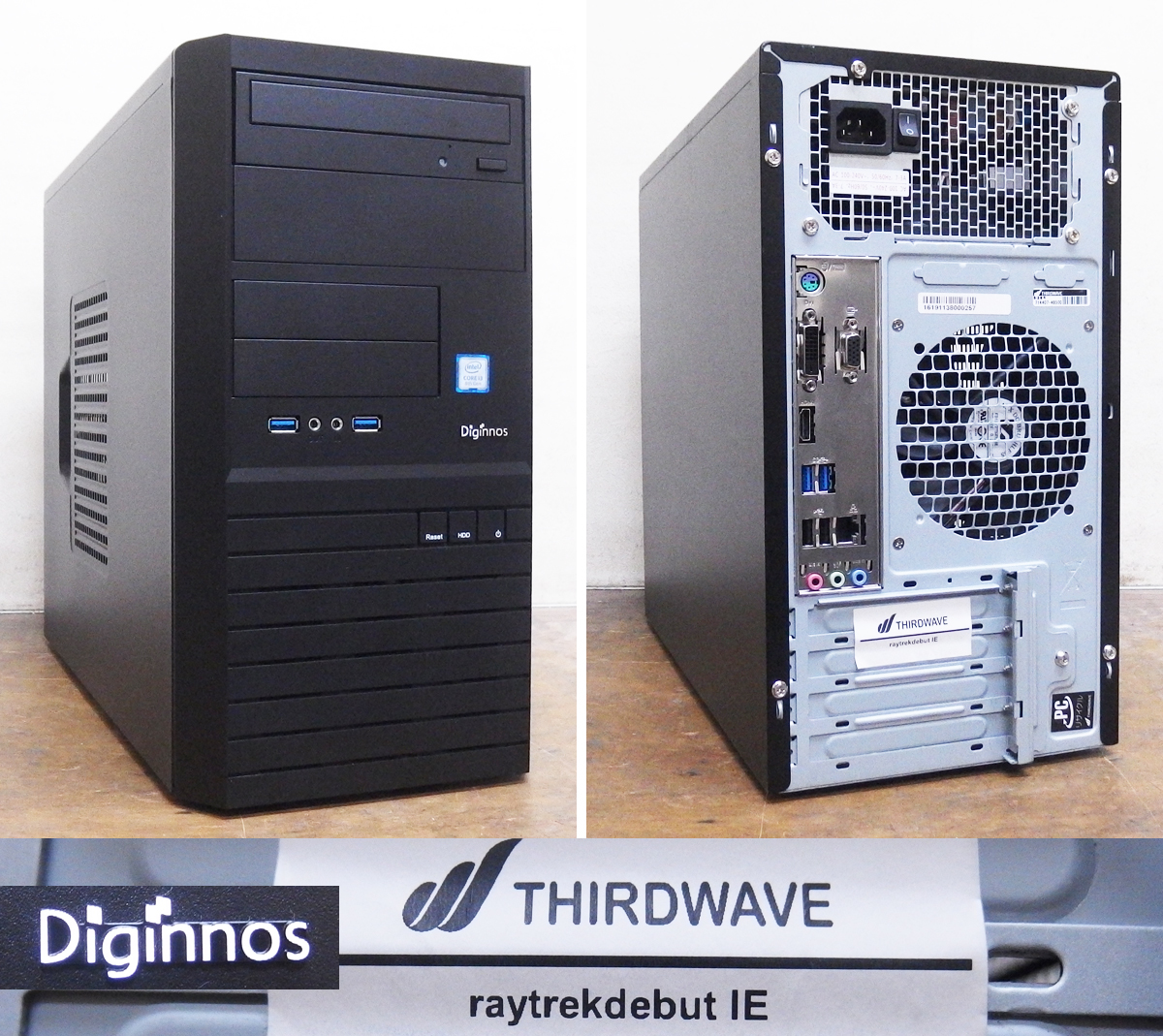 Diginnos デスクトップPC i3 8100 8GB Win11 ドスパラ Intel i3 Diginnos Win11 0 DVI PD09 Diginnos i3-8100/8GB/M.2 256GB+HDD