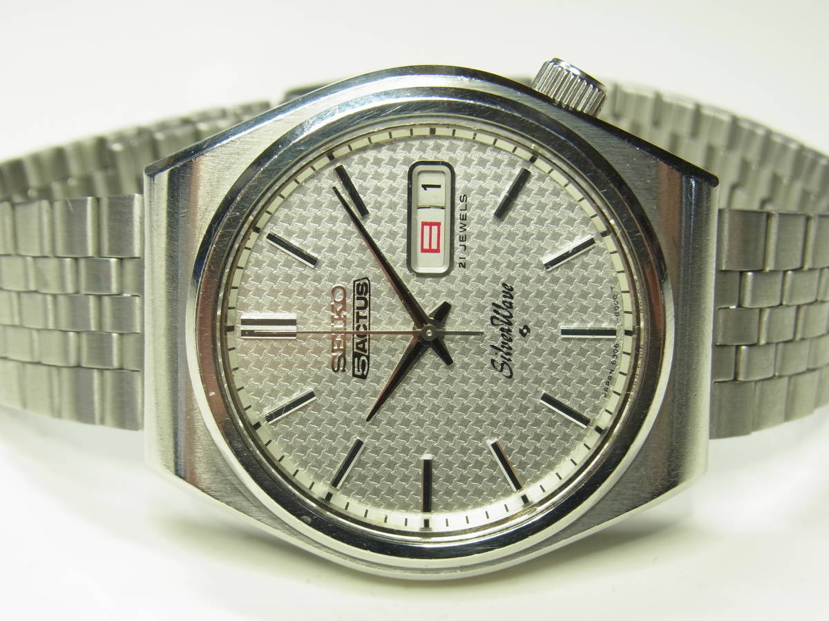 2104　セイコー　シルバーウェーブ　6306　21J　ハック付　美品　動品