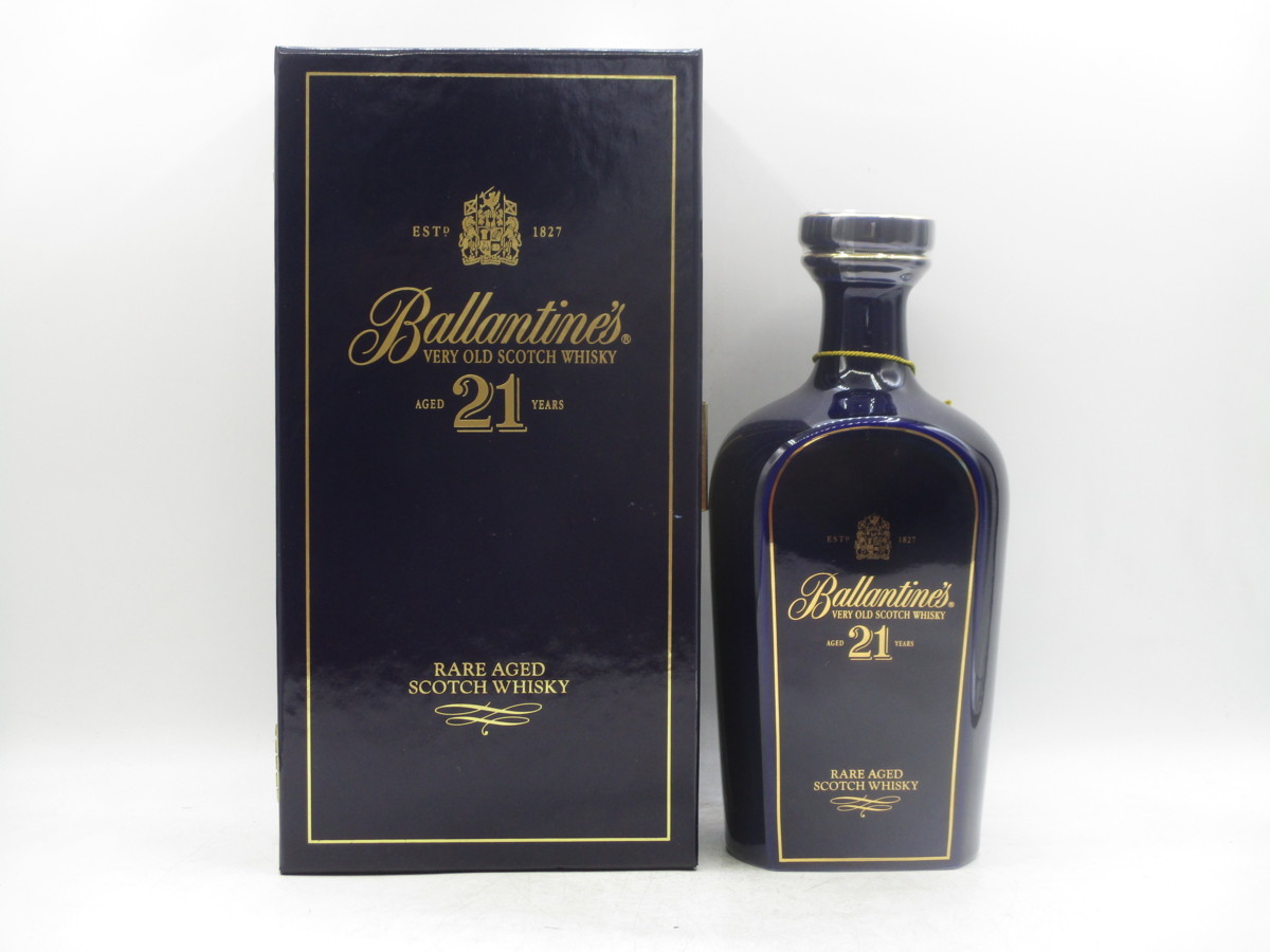 Ballantine's 21年 バランタイン 陶器ボトル スコッチ ウイスキー 未