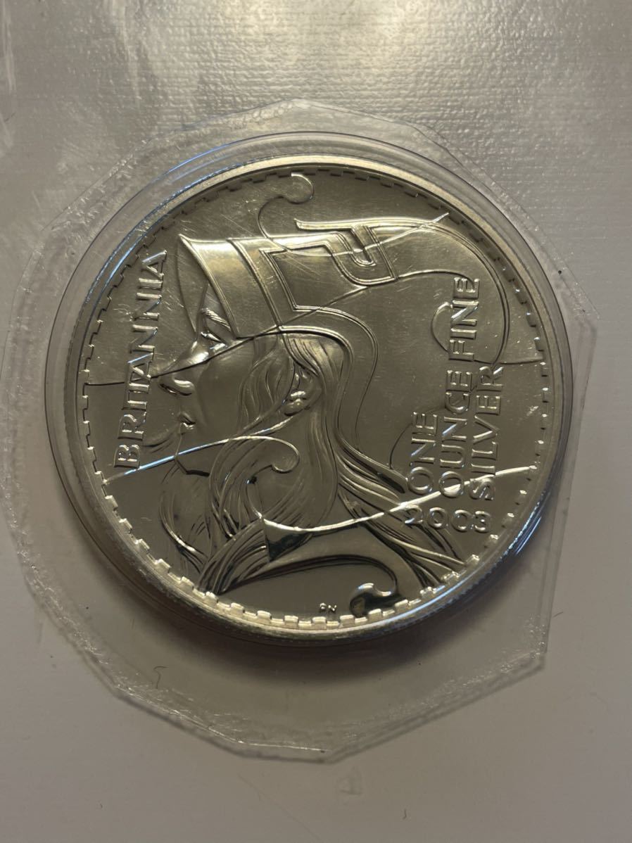 ブリタニア 2003年 2ポンド プルーフ銀貨 ロイヤルミント