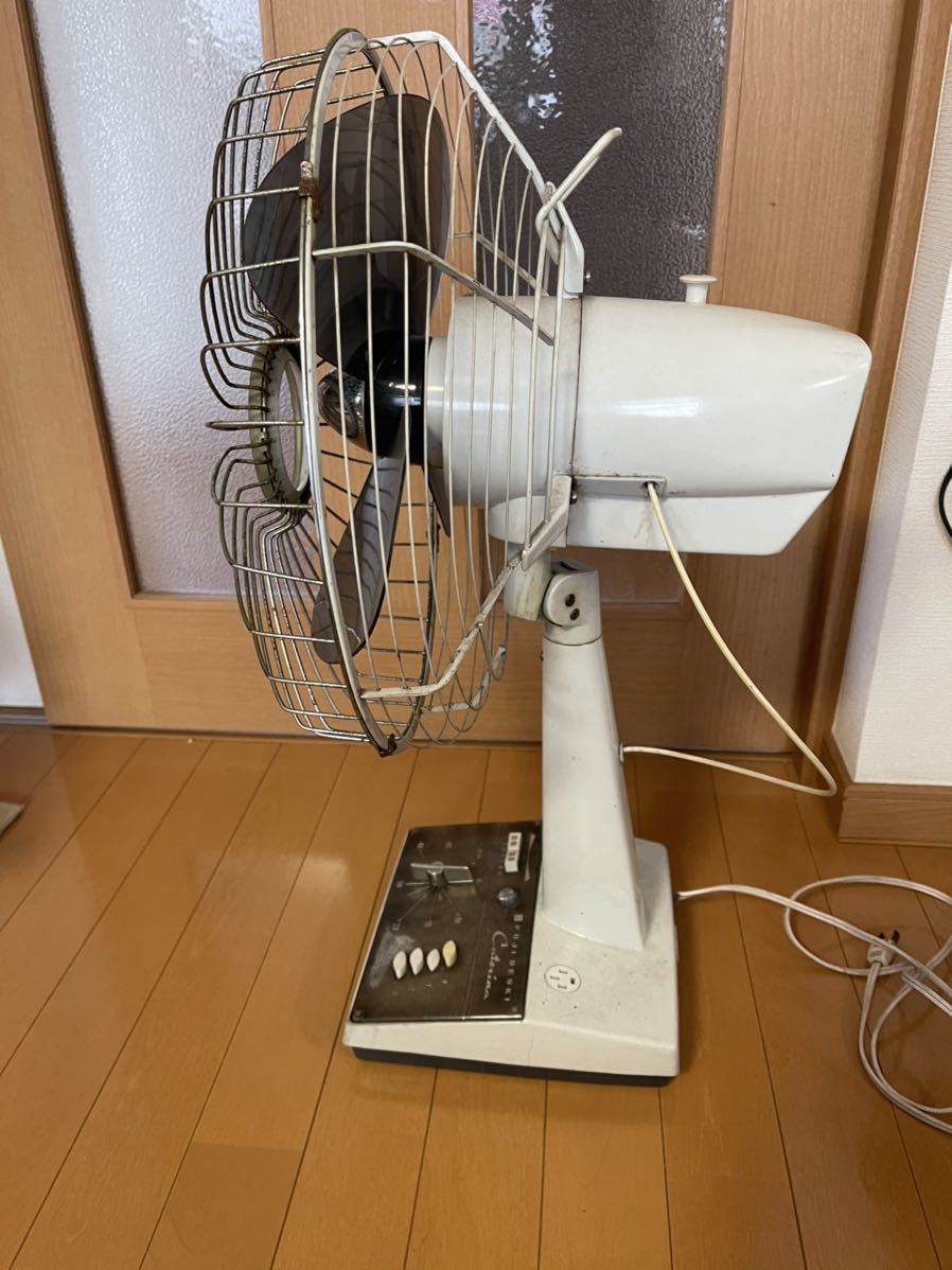 FUJI 富士電機 扇風機 DENKI 電化製品 SILENT FAN 動作品 昭和レトロ