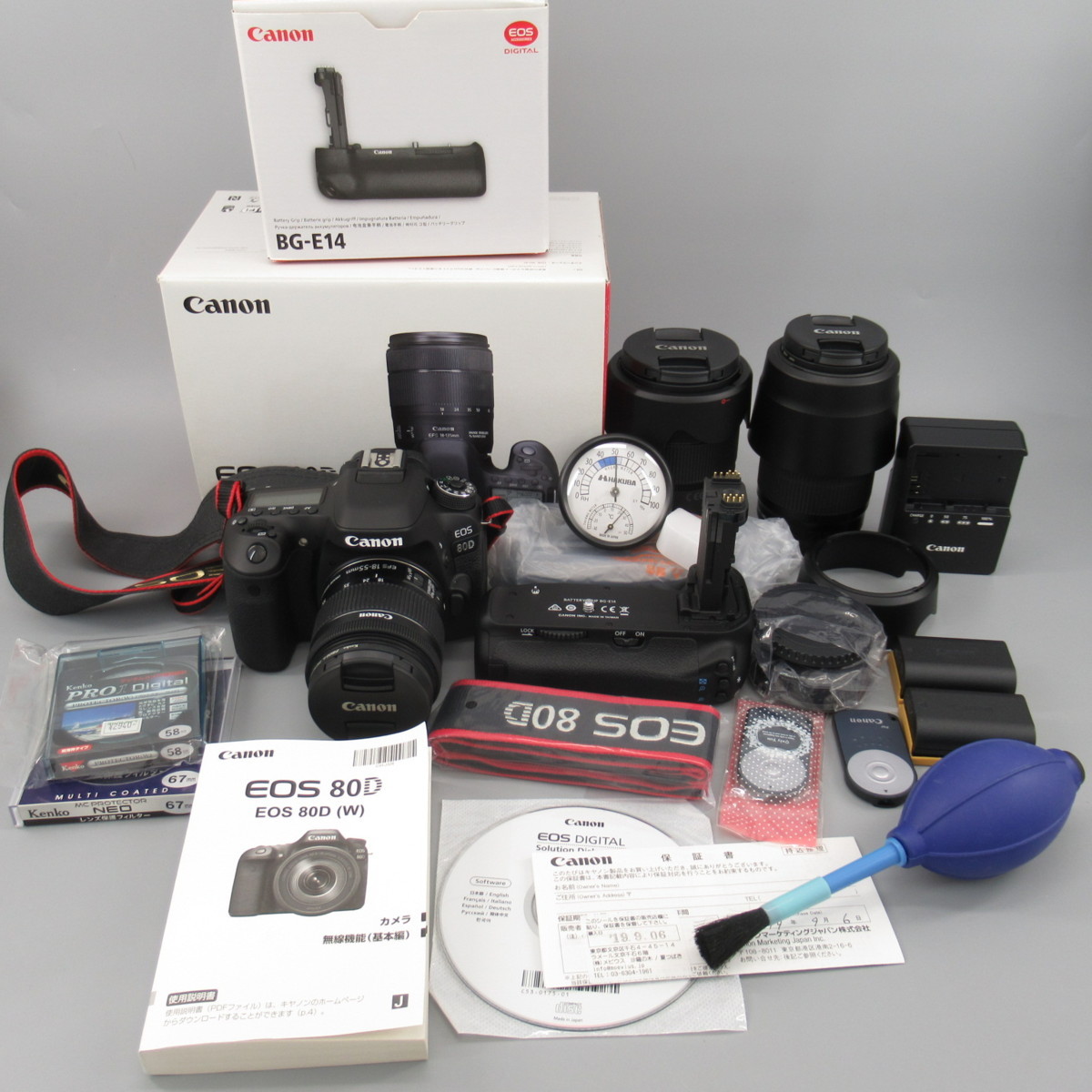 1円～!!】 Canon EOS 80D カメラ CANON ZOOM LENS EF-S 18-55mm 
