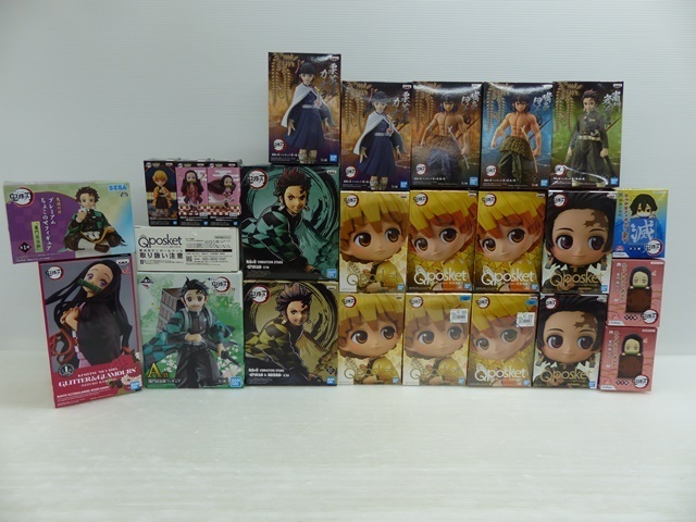D-4-4] 鬼滅の刃 プライズ 他 フィギュア 21点セット まとめ売り 開封 