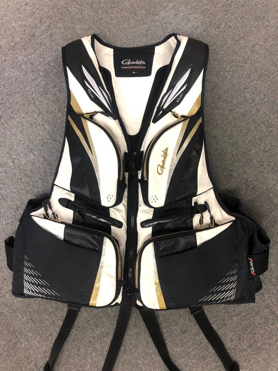 がまかつ フローティングベスト 中古⁄美品 GM-2193 LLサイズ ⁄SU006M