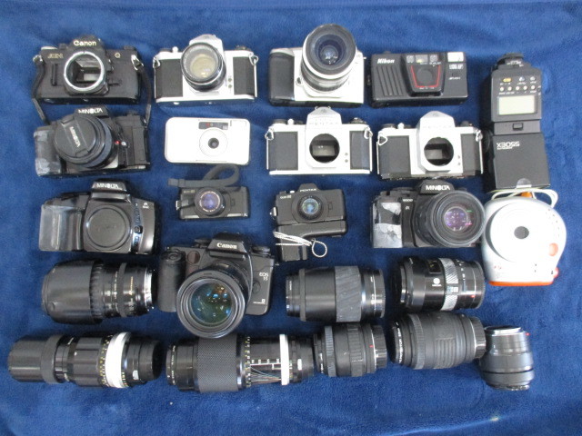 レンズ カメラ ジャンク ジャンクカメラ Canon おまとめ カメラ、光学